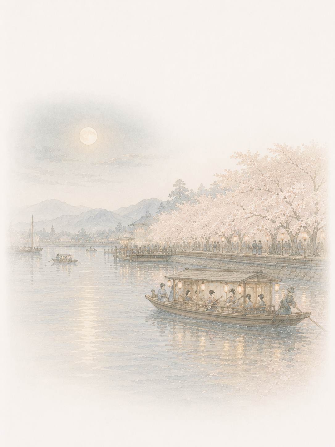 吾妻八景 隅田川の情景
