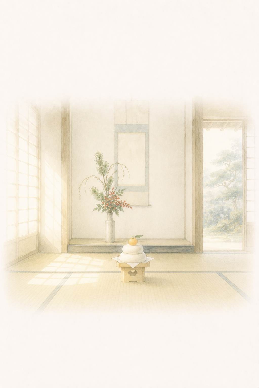 寿 元旦の座敷