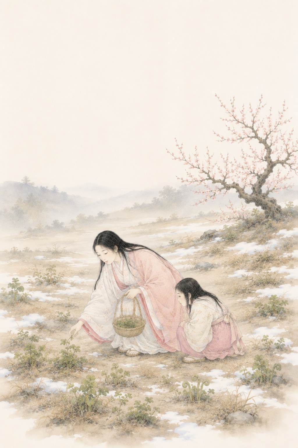 若菜摘 春日野の朝