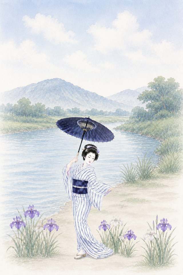 菖蒲浴衣