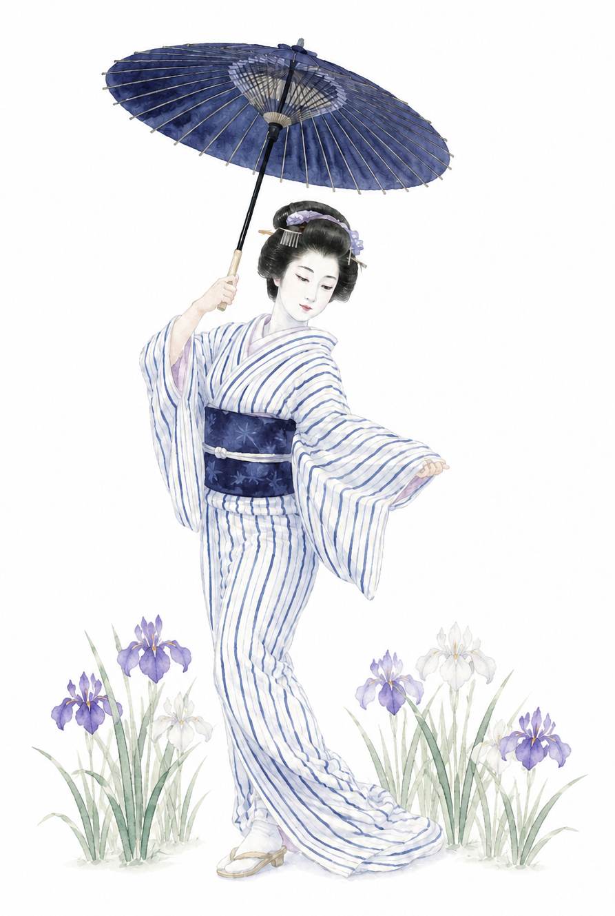 菖蒲浴衣 踊り手_加工済