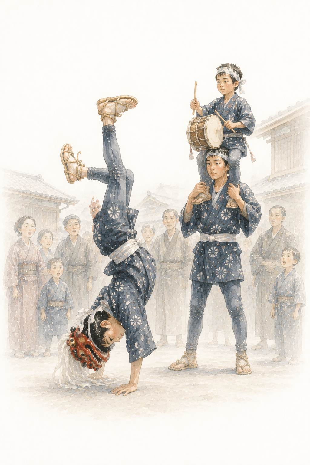 越後獅子 曲芸