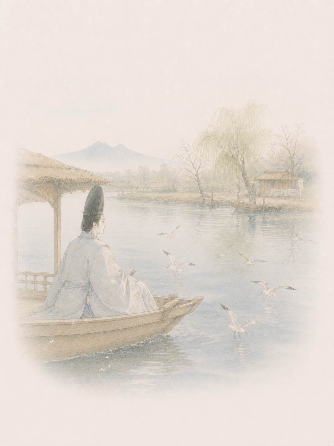 都鳥 隅田川の渡し