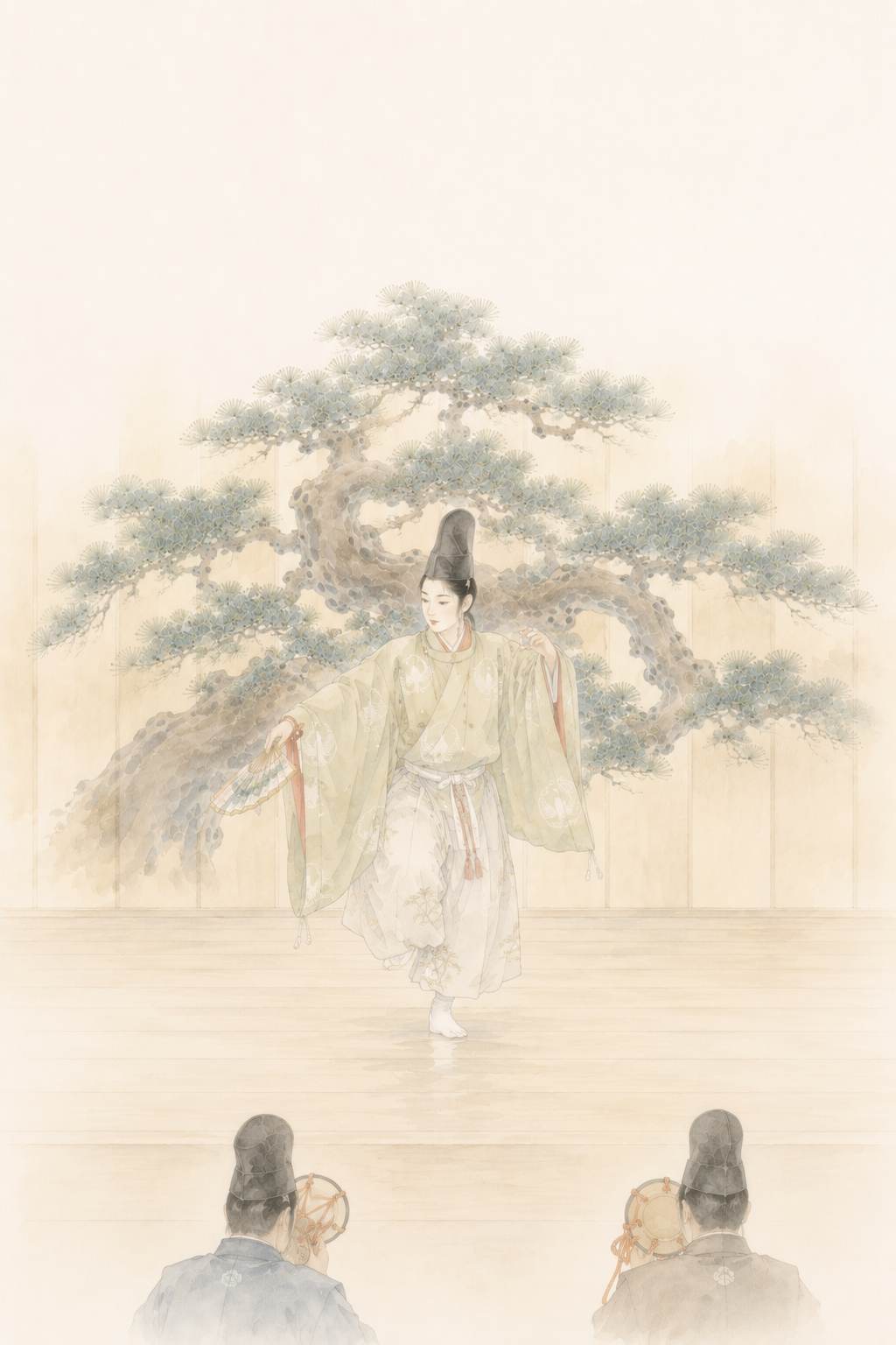 雛鶴三番叟 松羽目の足拍子