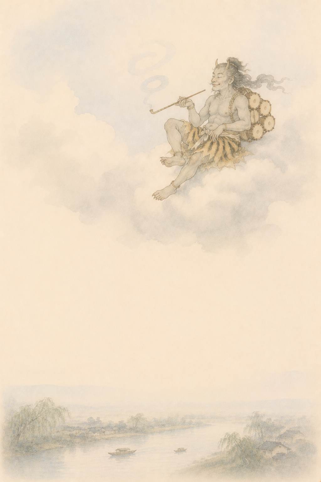 雷 雲の上の一服