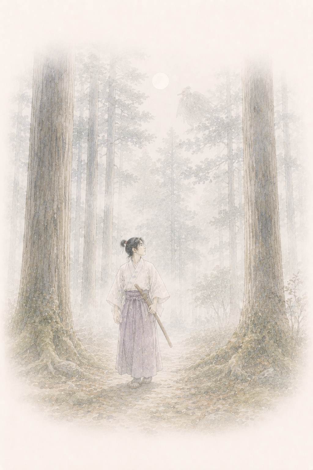 鞍馬山 杉木立の修行