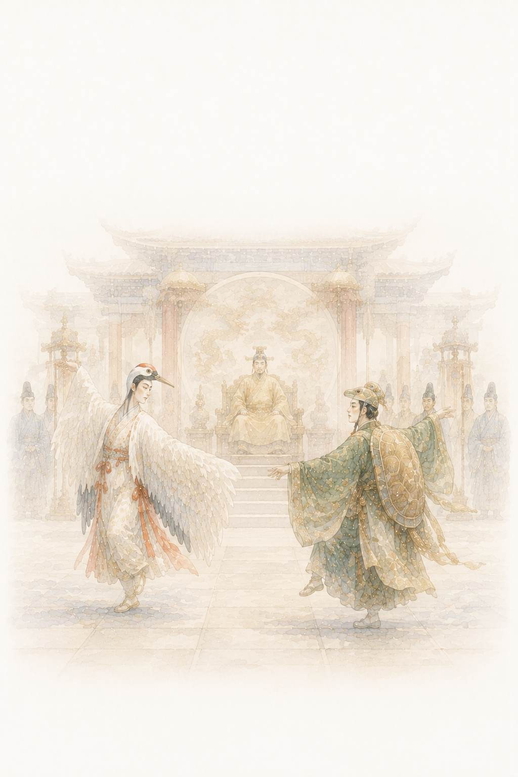 鶴亀 月宮殿の舞